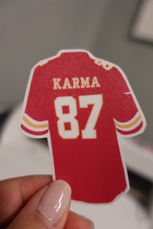 Karma Is The Guy On The Chiefs Sticker | Taylor Swift Inspired