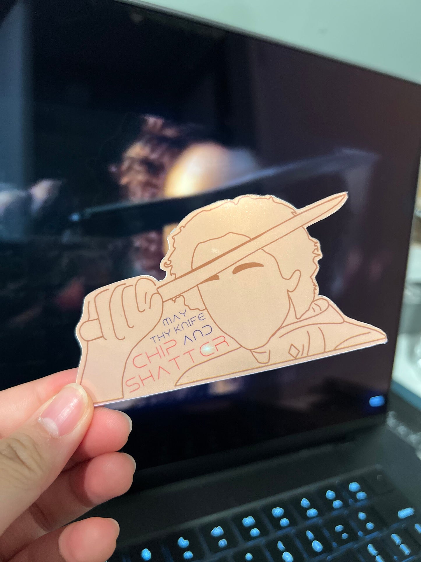 May Thy Knife Chip and Shatter Sticker | Dune Inspired